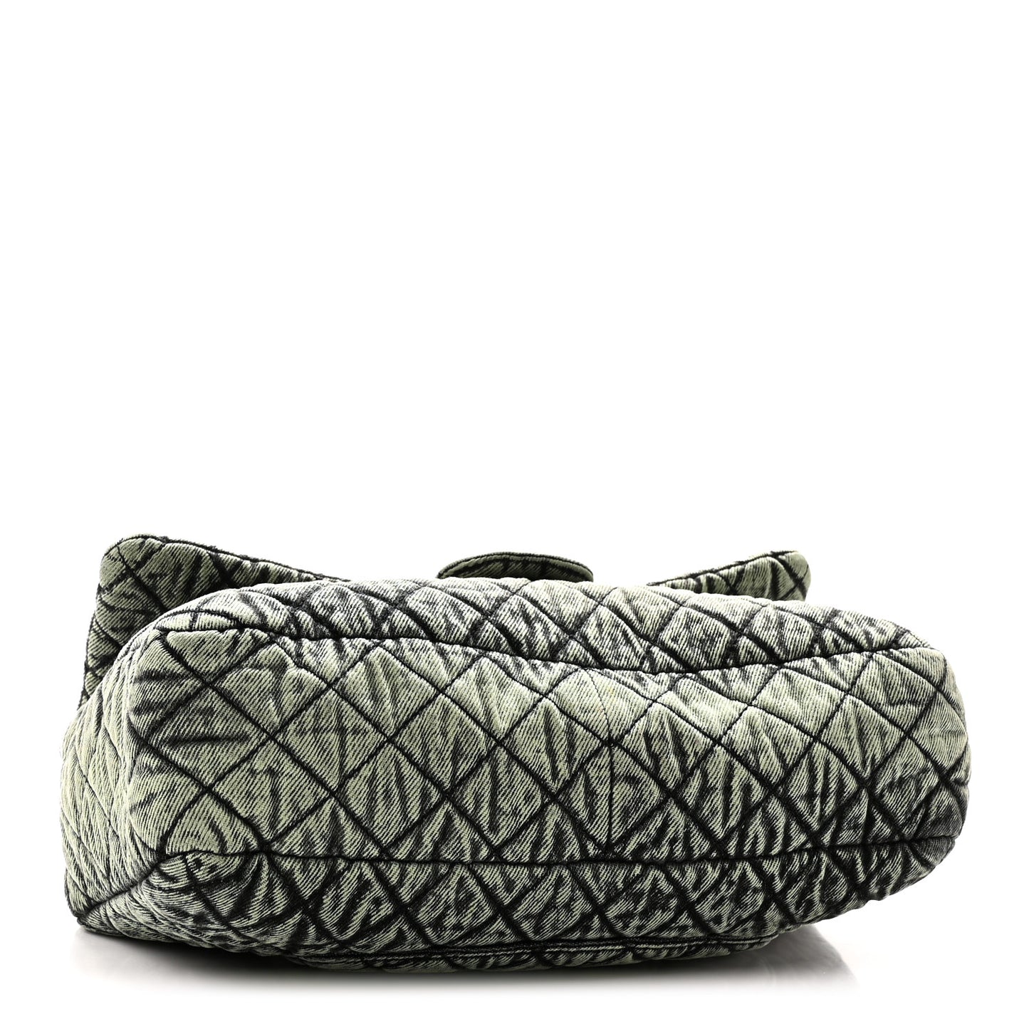 Denim Quilted Denimpression Flap Green Black