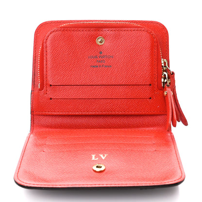 Louis Vuitton Monogram Insolite Coin Purse Wallet Red 5 of 11