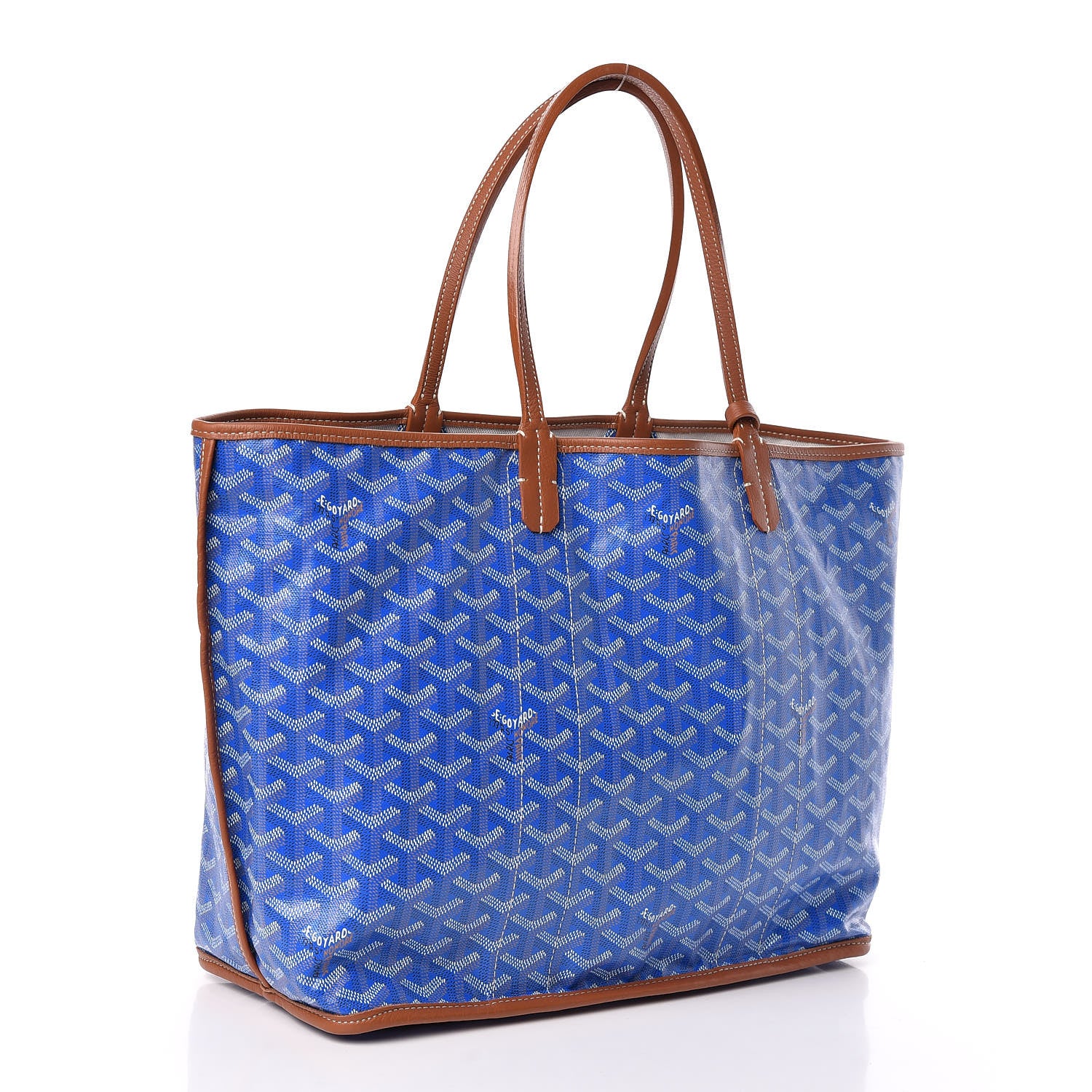 Goyard Goyardine Reversible Anjou PM Sky Blue Gold 6 of 17