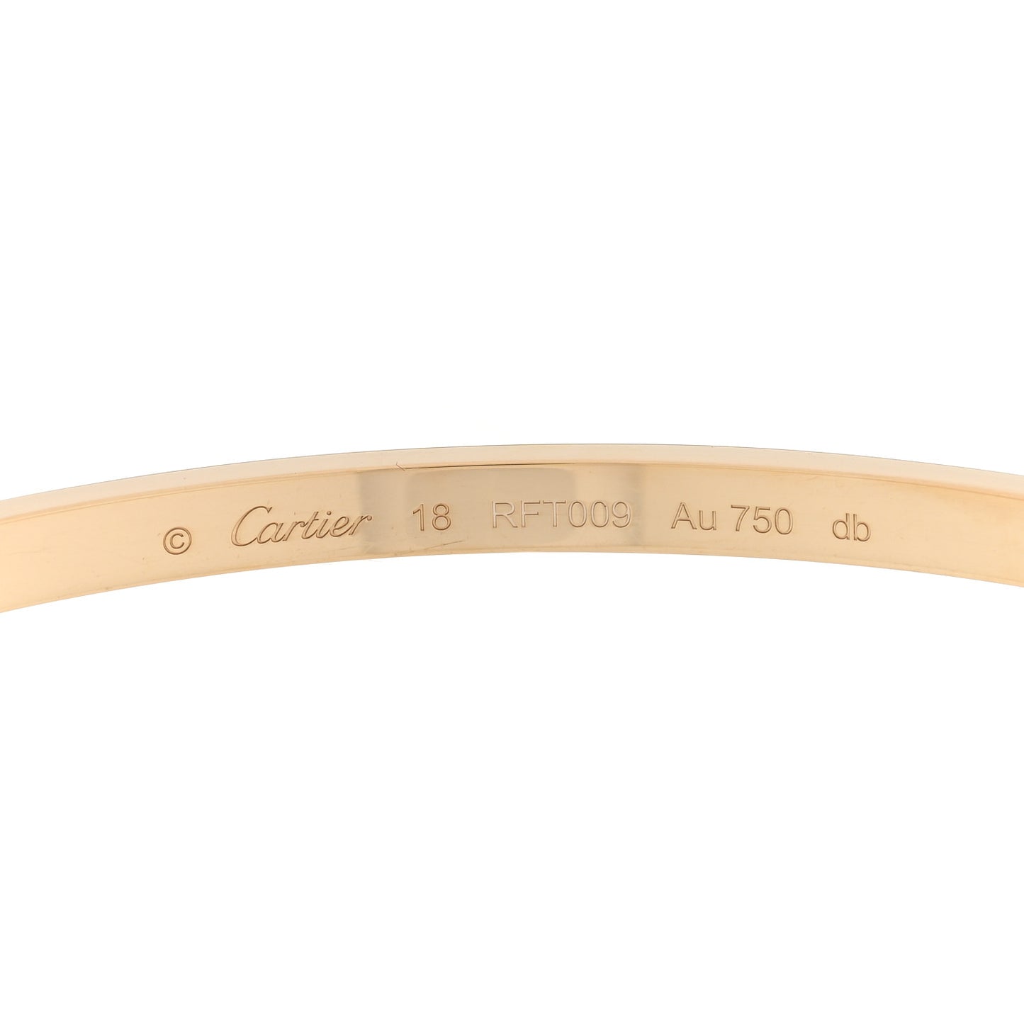 18K Yellow Gold Small LOVE Bracelet 18