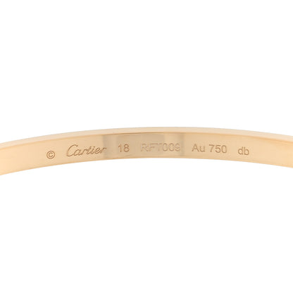 Cartier 18K Yellow Gold Small LOVE Bracelet 18 3 of 5