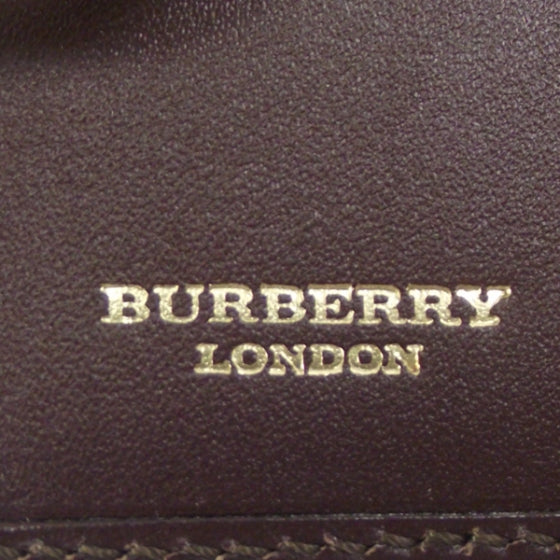 Burberry Leather Nova Check Wallet Brown 6 of 8
