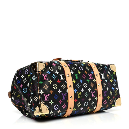 Louis Vuitton Monogram Multicolor Keepall 45 Black 4 of 15