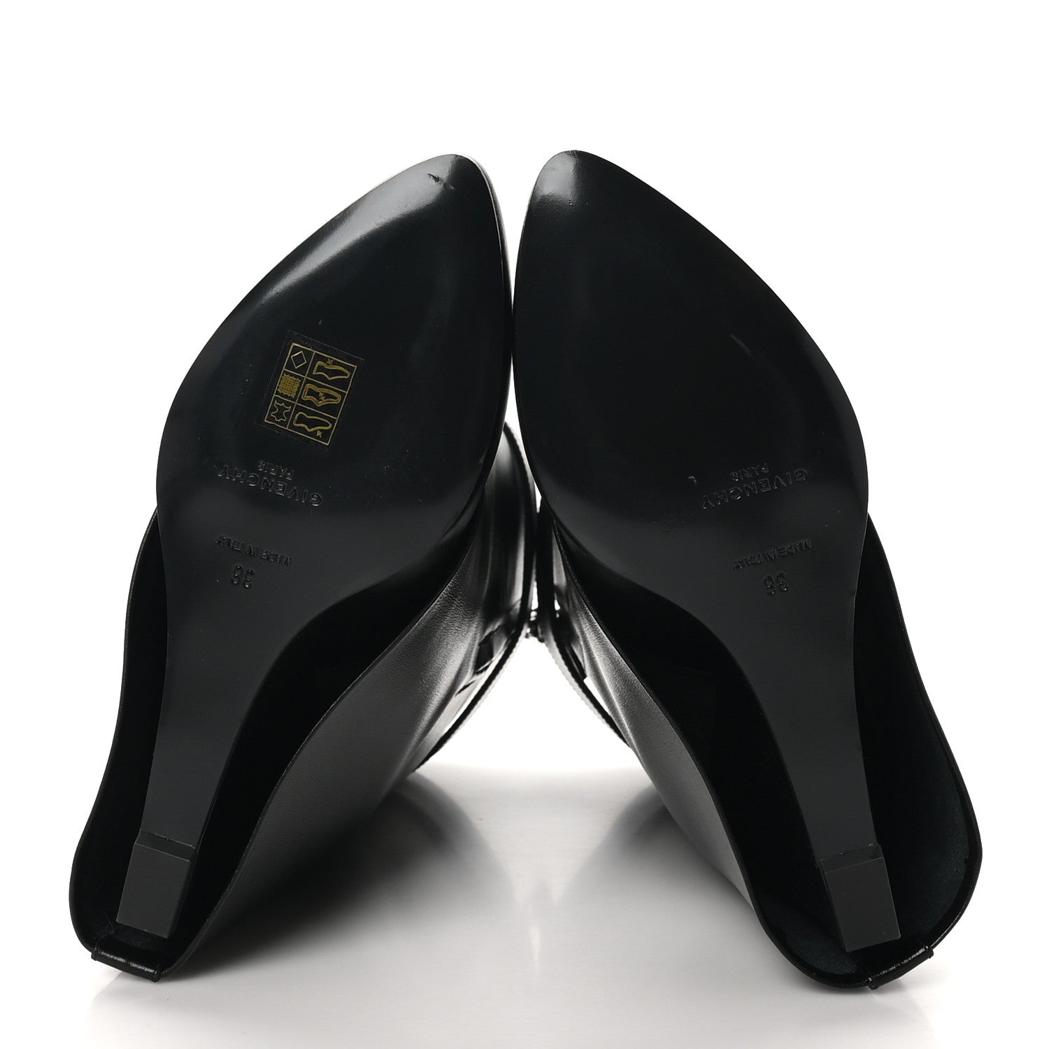 Givenchy Calfskin Shark Lock Ankle Boots 38 Black 1665625
