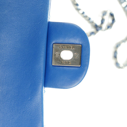 Chanel Patent Calfskin Quilted Mini Rectangular Flap Blue 6 of 8