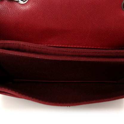 Chanel Caviar Quilted Flap With Chain Red 5 of 12