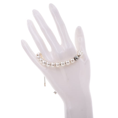 David Yurman Sterling Silver Pearl 8mm Spiritual Bead Bracelet 2 of 4