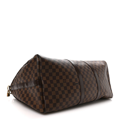 Louis Vuitton Damier Ebene Keepall Bandouliere 55 3 of 9
