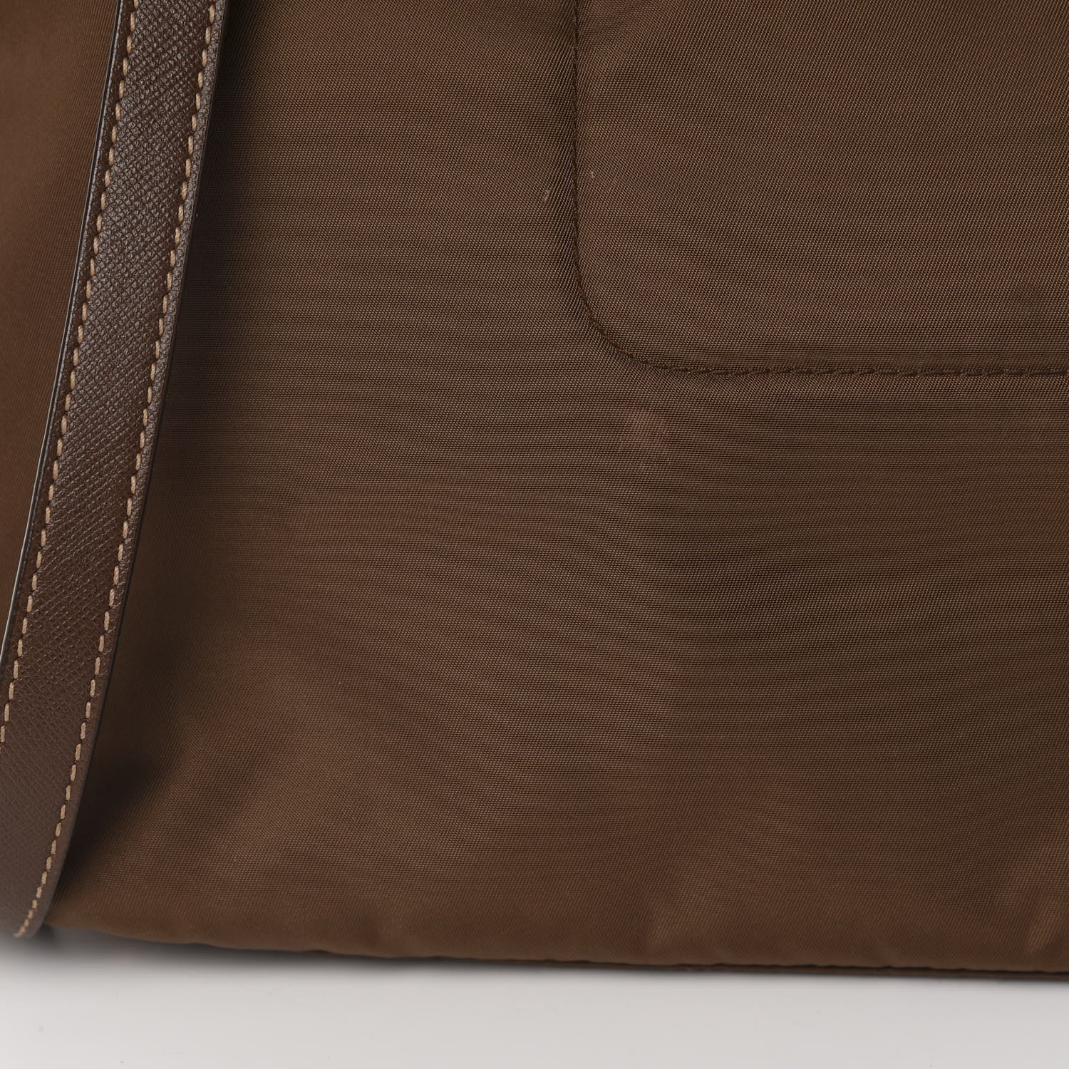 Prada Saffiano Tessuto Nylon Tote Corinto 12 of 14