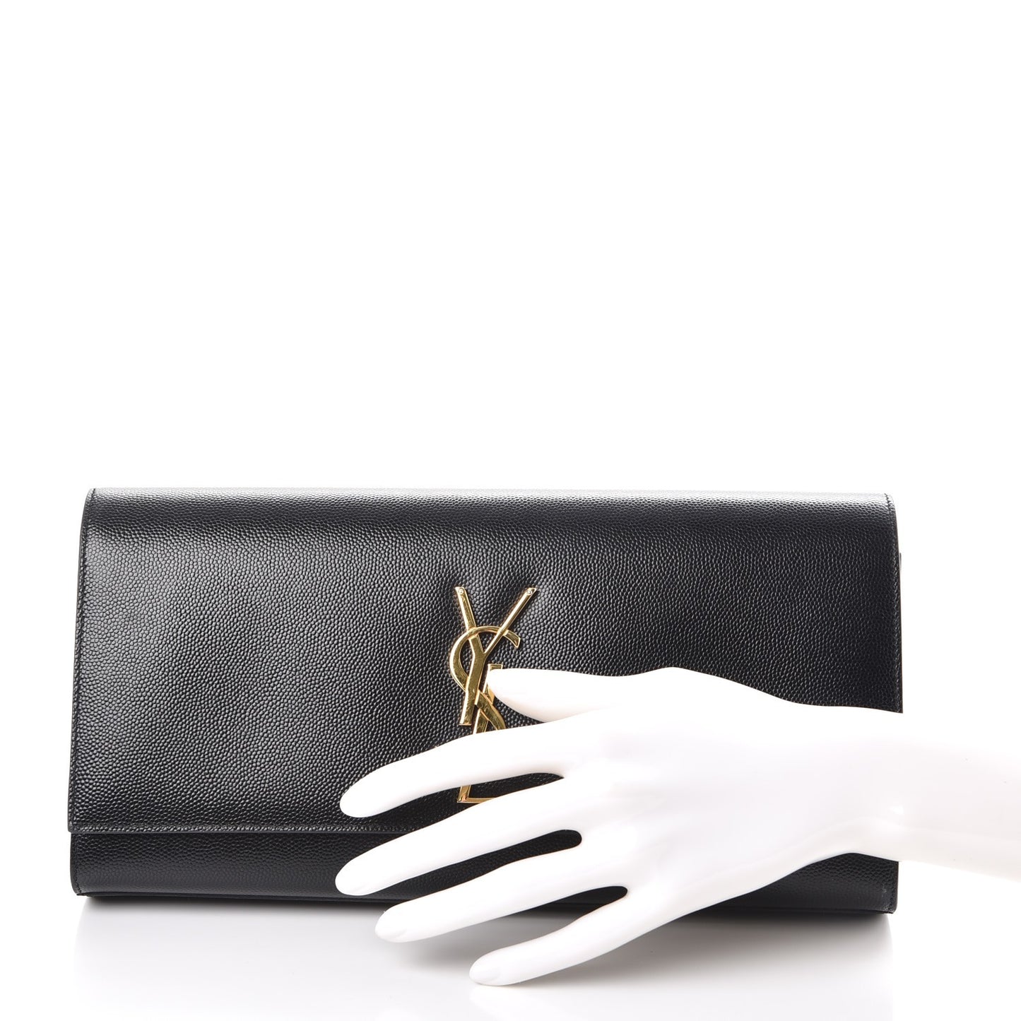 Grain De Poudre Monogram Cassandre Clutch Black