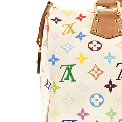 Louis Vuitton Monogram Multicolor Speedy 30 White 17 of 17