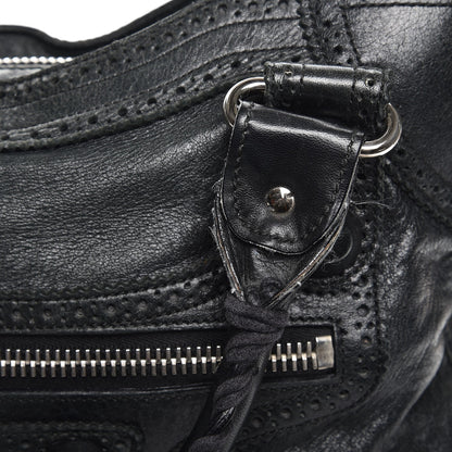 Balenciaga Agneau Giant Brogues Hardware City Black 19 of 22