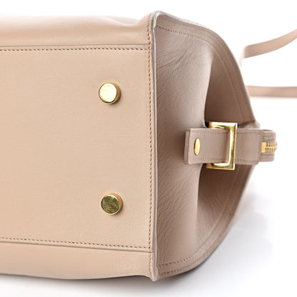 Saint Laurent Smooth Calfskin Small Monogram Cabas Beige 6 of 14