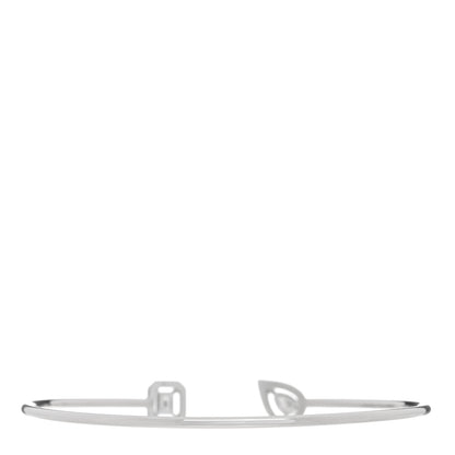 Messika 18K White Gold Diamond My Twin Toi & Moi Thin Bangle Bracelet 2 of 3