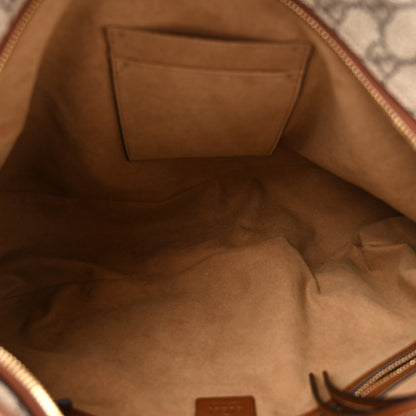 Gucci GG Supreme Monogram Large Linea A Hobo Light Brown 5 of 12