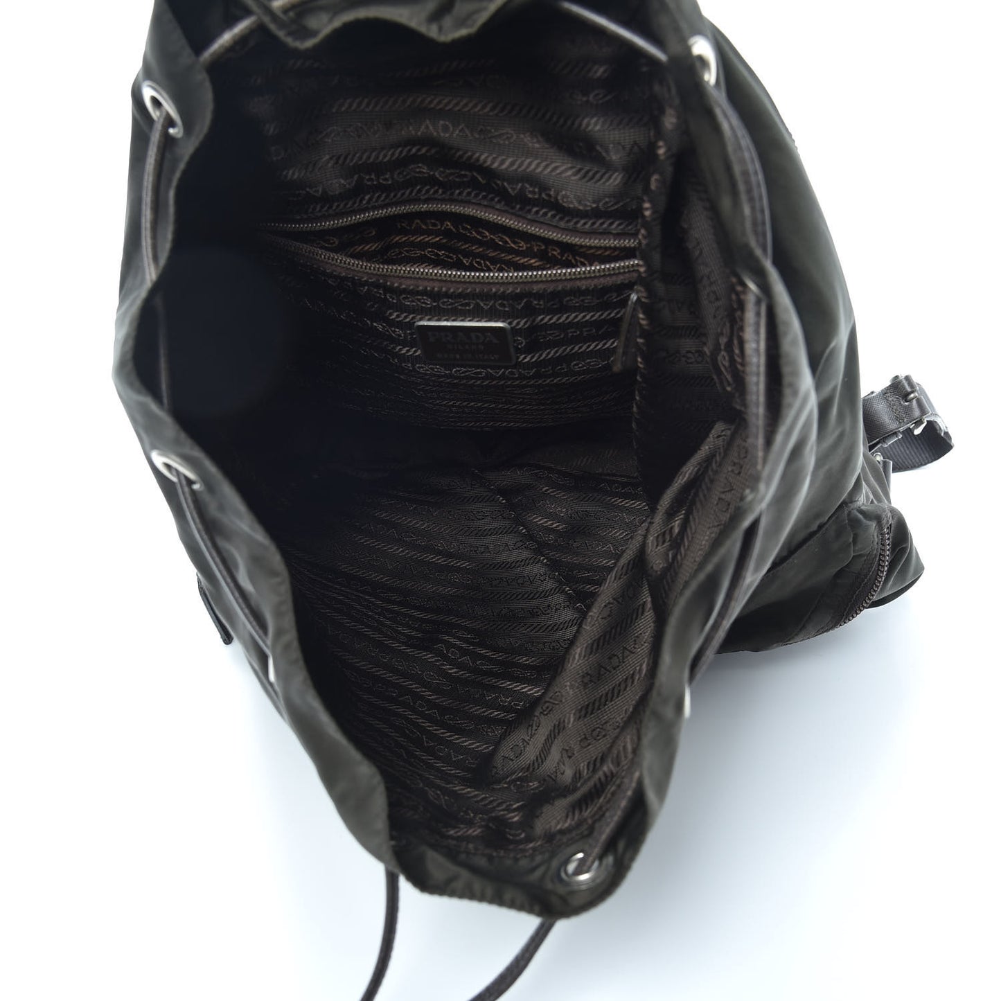 Tessuto Nylon Medium Vela Backpack Ebano
