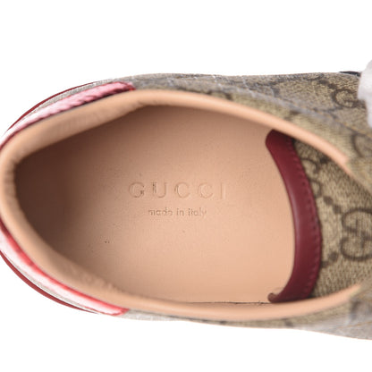 Gucci GG Supreme Monogram Ayers Web Ace Sneakers 38 9 of 10