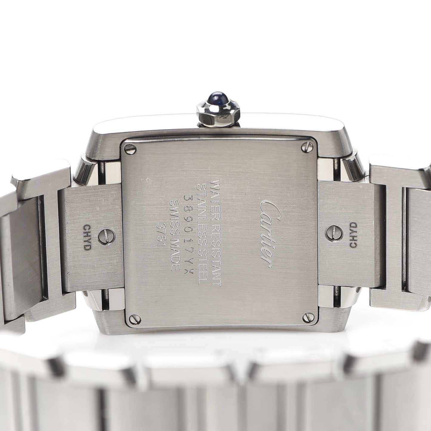 Stainless Steel 25mm Tank Francaise Quartz Watch