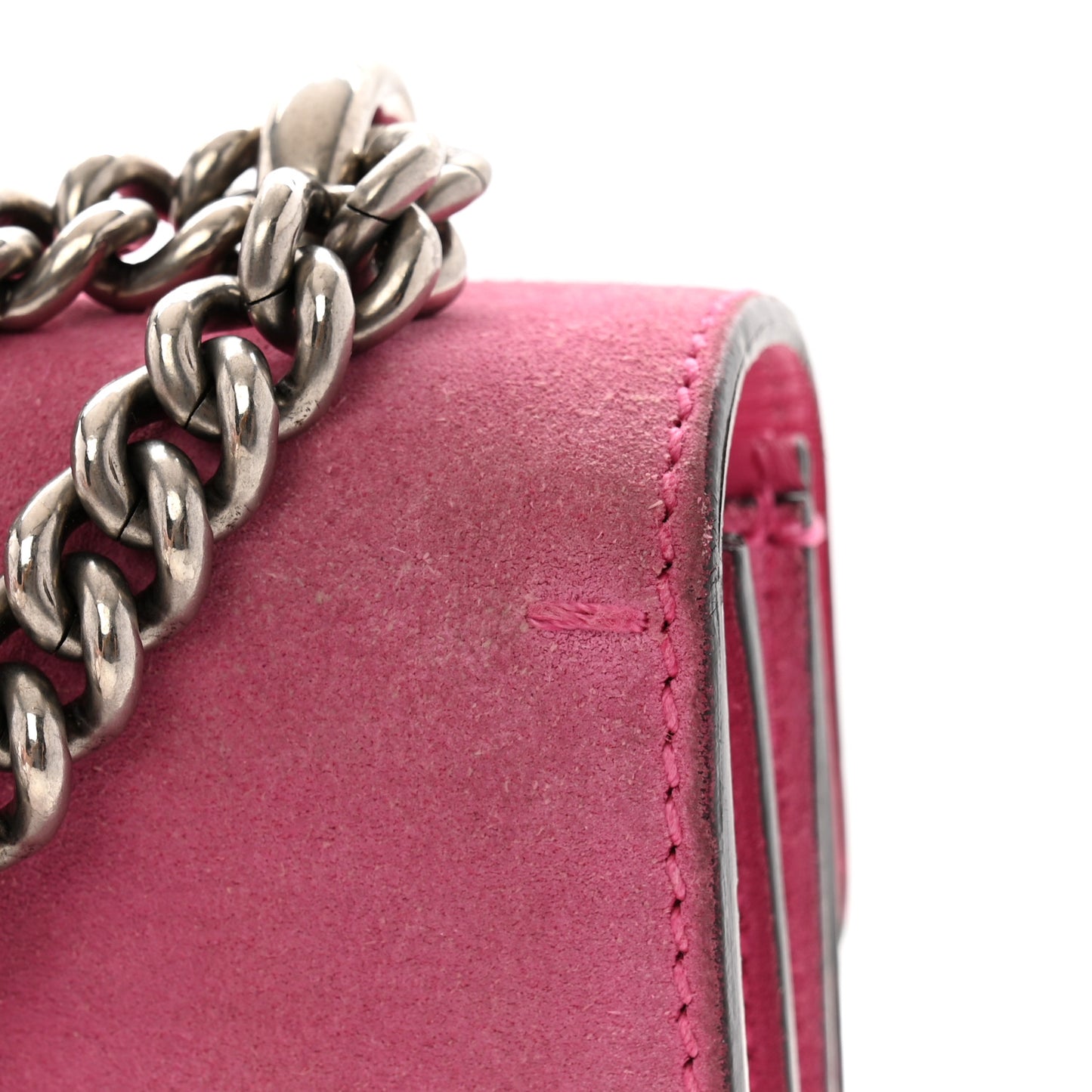 Suede Vitello Velvet Small Dionysus Shoulder Bag Pink Tropical Flower