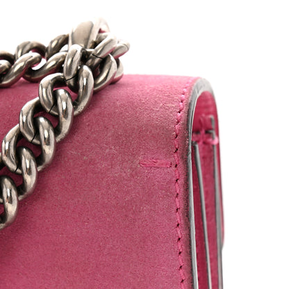 Gucci Suede Vitello Velvet Small Dionysus Shoulder Bag Pink Tropical Flower 13 of 17