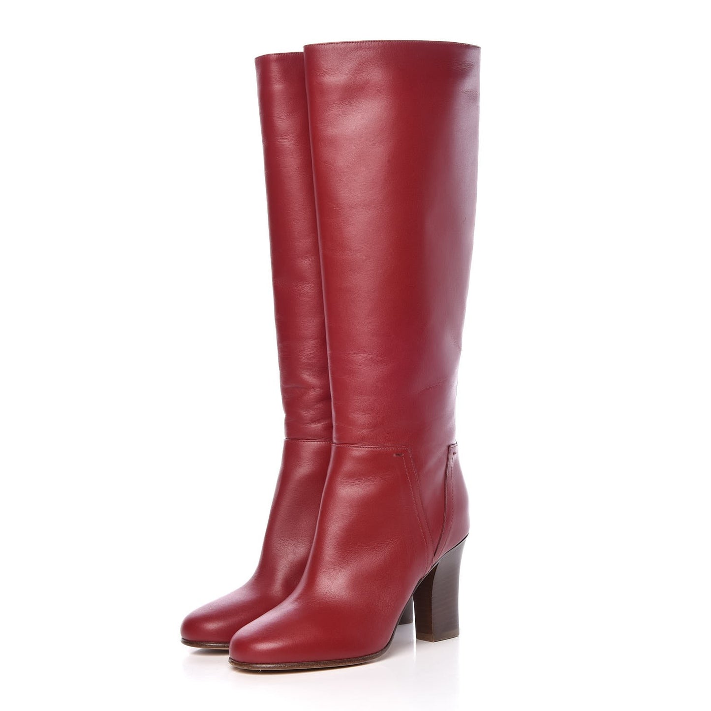 Vitello Lovestud Knee High 85mm Boots 36 Rosso Valentino