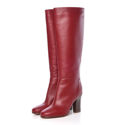 Valentino Garavani Vitello Lovestud Knee High 85mm Boots 36 Rosso Valentino 3 of 11
