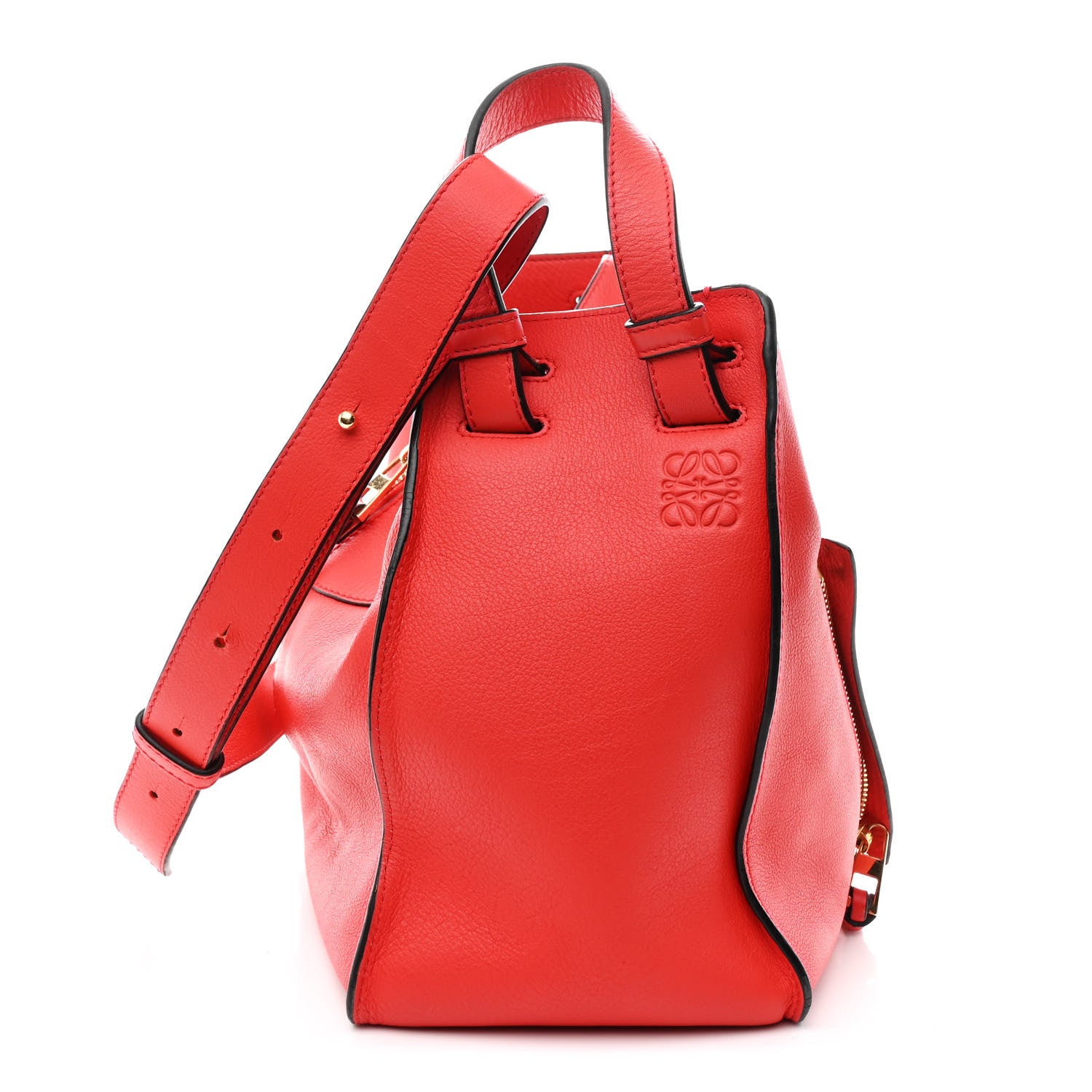 Loewe Calfskin Small Hammock Shoulder Bag Scarlet Red 1 of 11