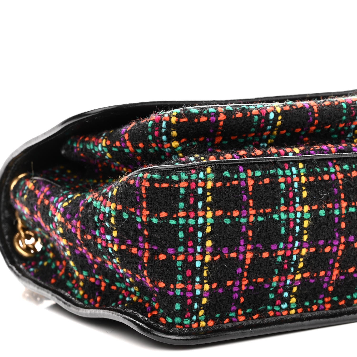 Saint Laurent Tweed Calfskin Matelasse Monogram Medium Niki Chain Satchel Multicolor 8 of 9