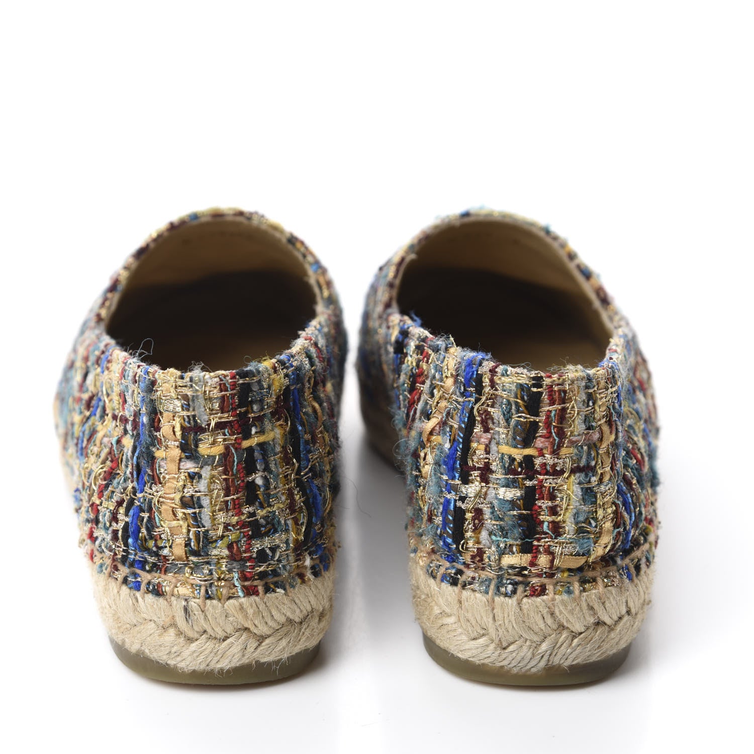 Chanel Tweed Grosgrain CC Espadrilles 36 Multicolor 5 of 11