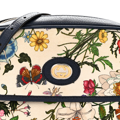 Gucci Canvas Flora Floral Shoulder Bag White Blue Agata Mulitcolor 8 of 12