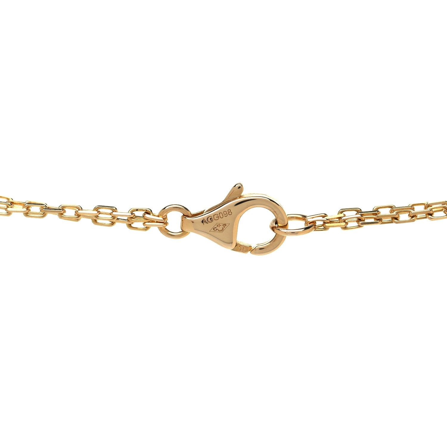 Cartier 18K Yellow Gold 2 Diamond LOVE Necklace 5 of 5