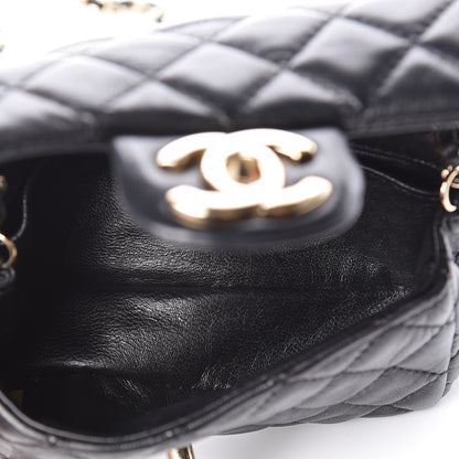 Chanel Lambskin Quilted Extra Mini Flap Heart Valentine Charms Black 7 of 10