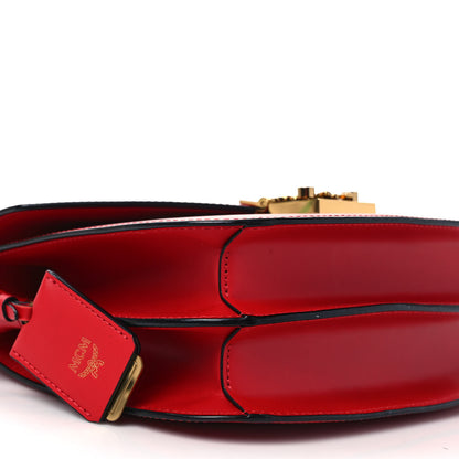 MCM Calfskin Patricia Small Crossbody Bag Red 7 of 8