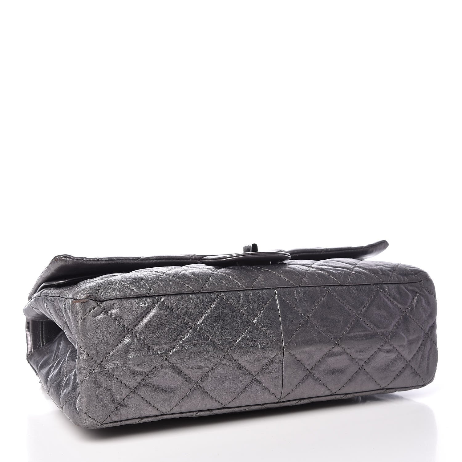 Chanel Metallic Aged Calfskin Quilted 2.55 Reissue 227 Flap Dark Silver 4 of 20