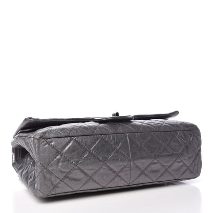 Chanel Metallic Aged Calfskin Quilted 2.55 Reissue 227 Flap Dark Silver 4 of 20