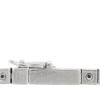 Cartier 18K White Gold Lanieres Bracelet 15 3 of 3