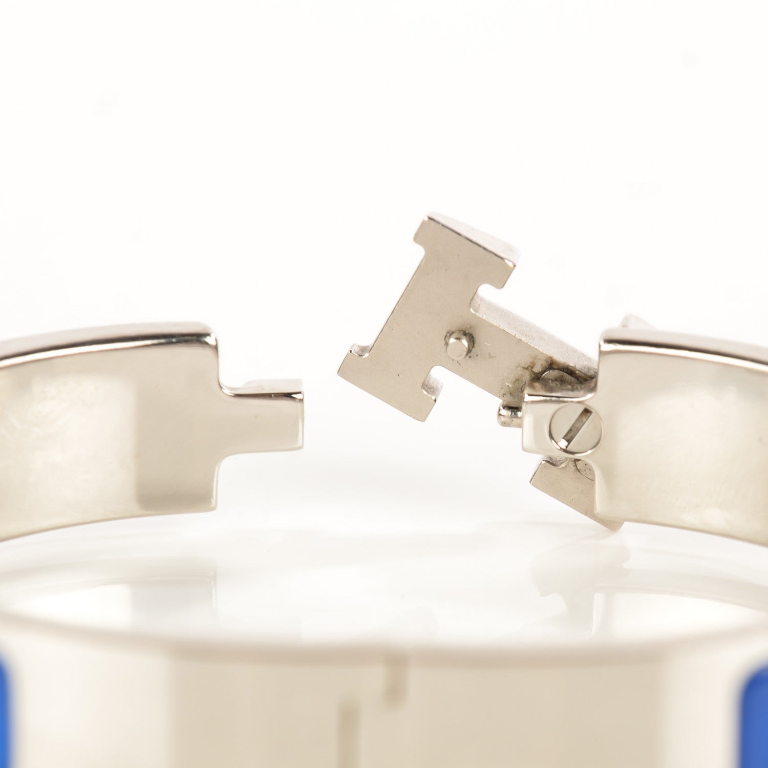 Hermes Narrow Enamel Clic Clac H Bracelet PM Royal Bleu 4 of 4