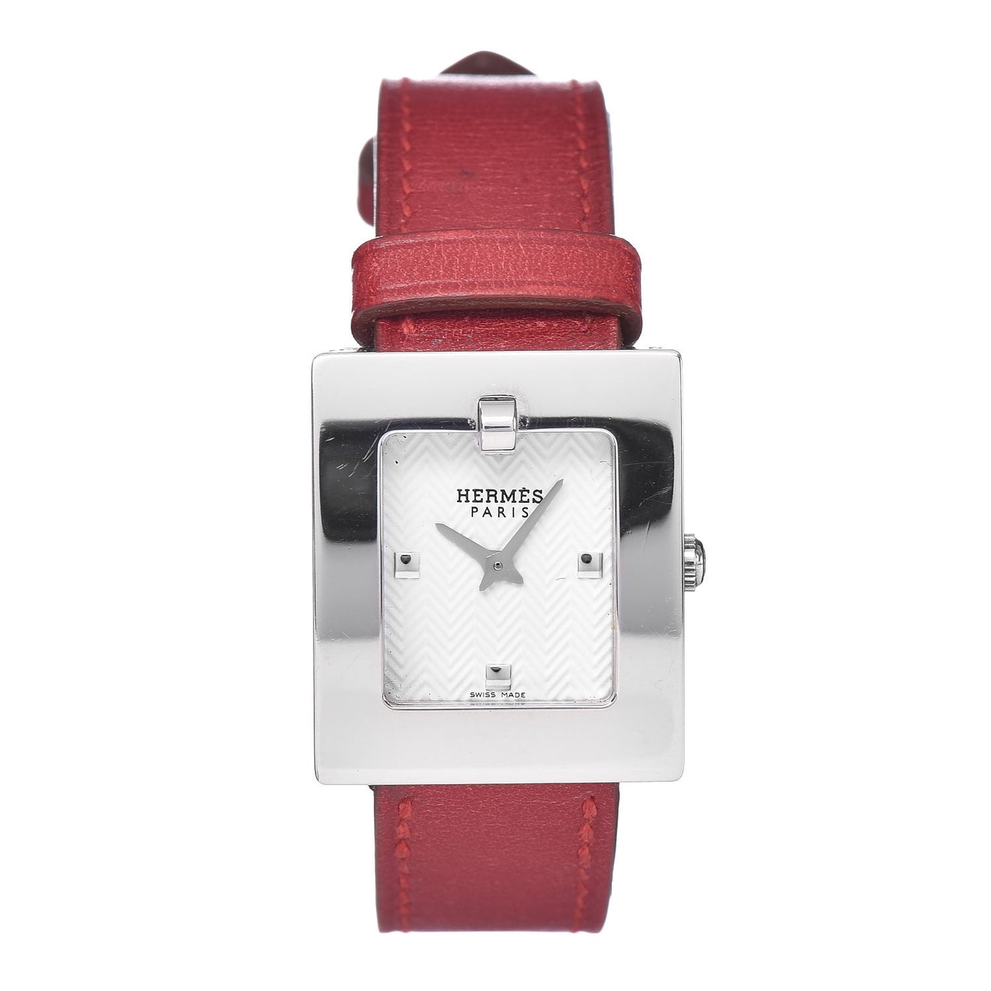 Stainless Steel Chamonix 22mm Belt Quartz Watch Rouge H