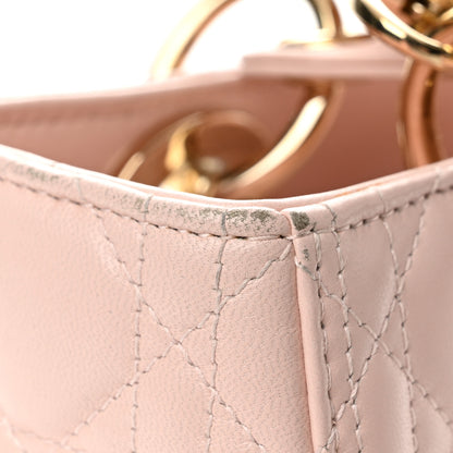 Christian Dior Lambskin Cannage Medium Lady Dior Light Pink 13 of 13