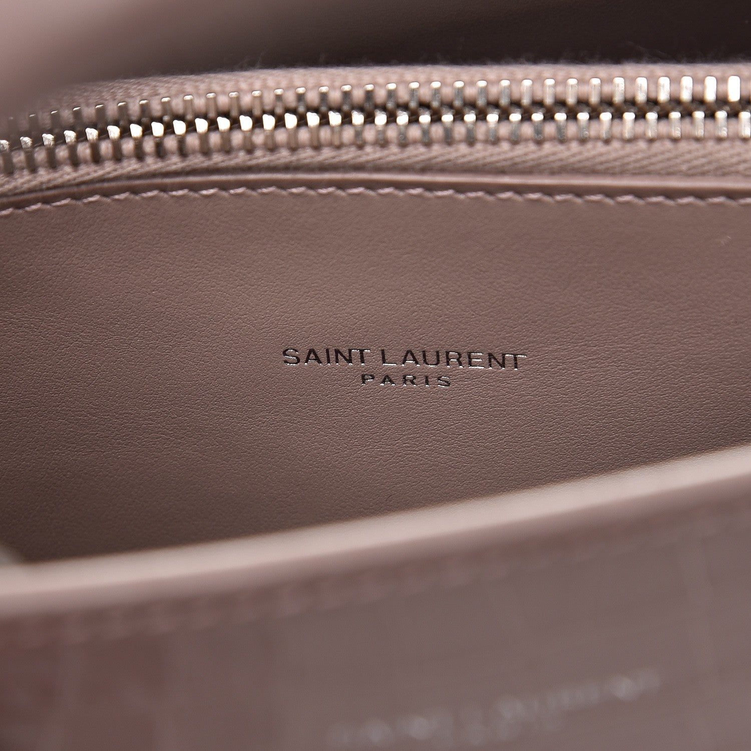 Saint Laurent Calfskin Crocodile Embossed Baby Sac De Jour Rose Antic 8 of 11