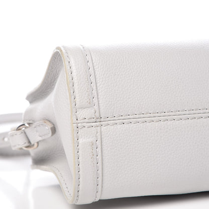 Alexander McQueen Pebbled Calfskin Mini Padlock Tote Gray 8 of 9