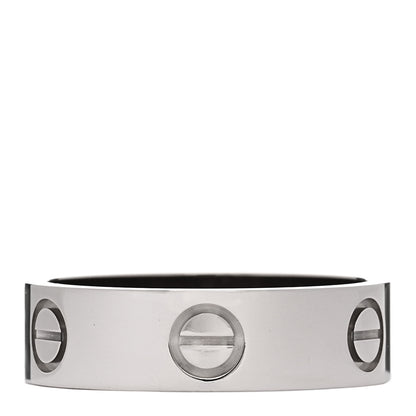 Cartier 18K White Gold 5.5mm LOVE Ring 55 7.25 1 of 5