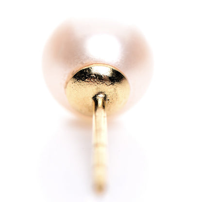 Mikimoto 18K Yellow Gold Akoya Pearl 7-7.5mm Stud Earrings 4 of 4