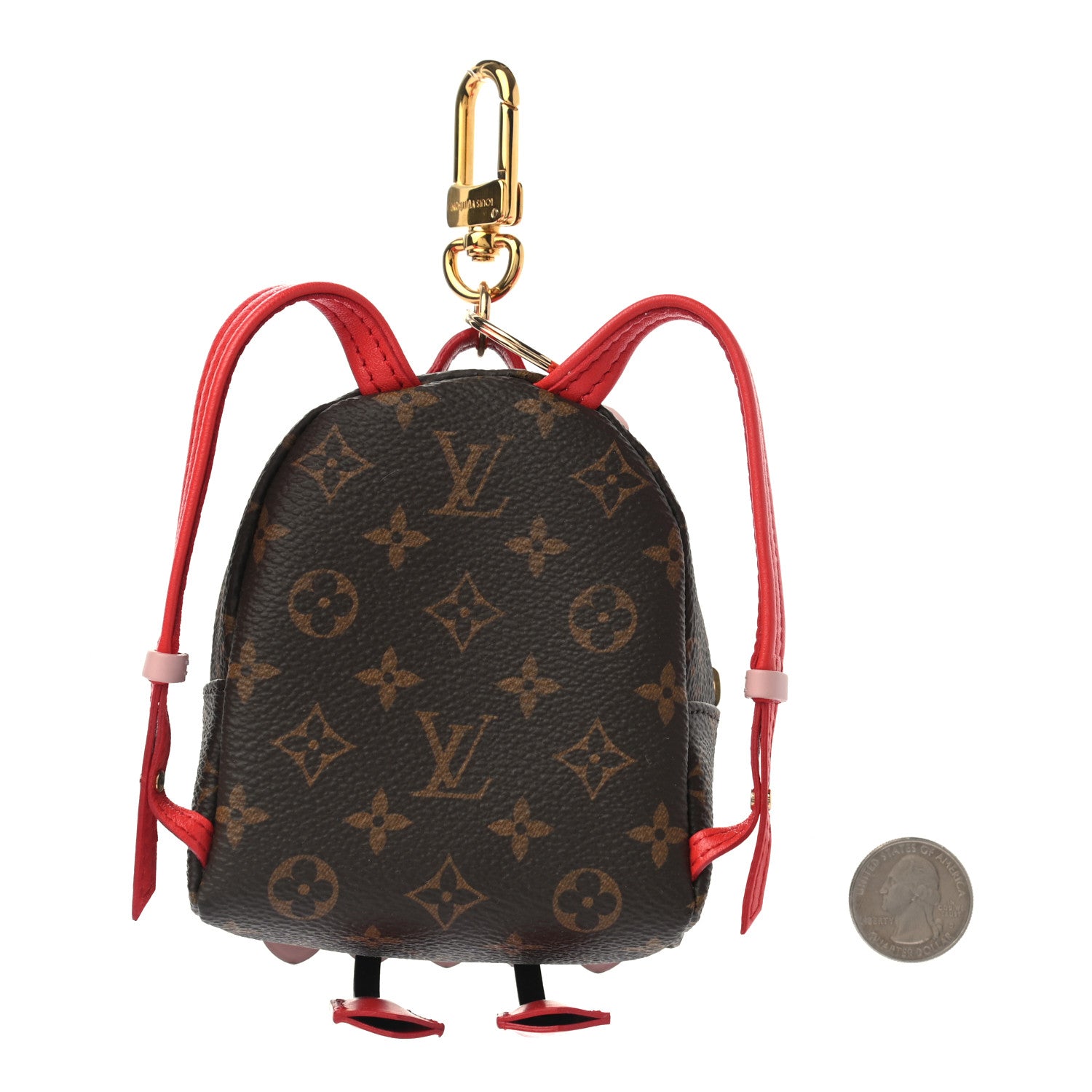 Louis Vuitton Monogram Wild Bag Palm Springs Bag Charm Key Holder 2 of 4