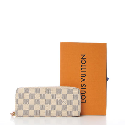 Louis Vuitton Damier Azur Clemence Wallet Rose Ballerine 10 of 10