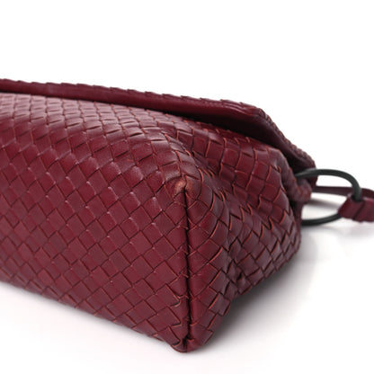 Bottega Veneta Nappa Intrecciato Flap Shoulder Bag Bordeaux 10 of 10