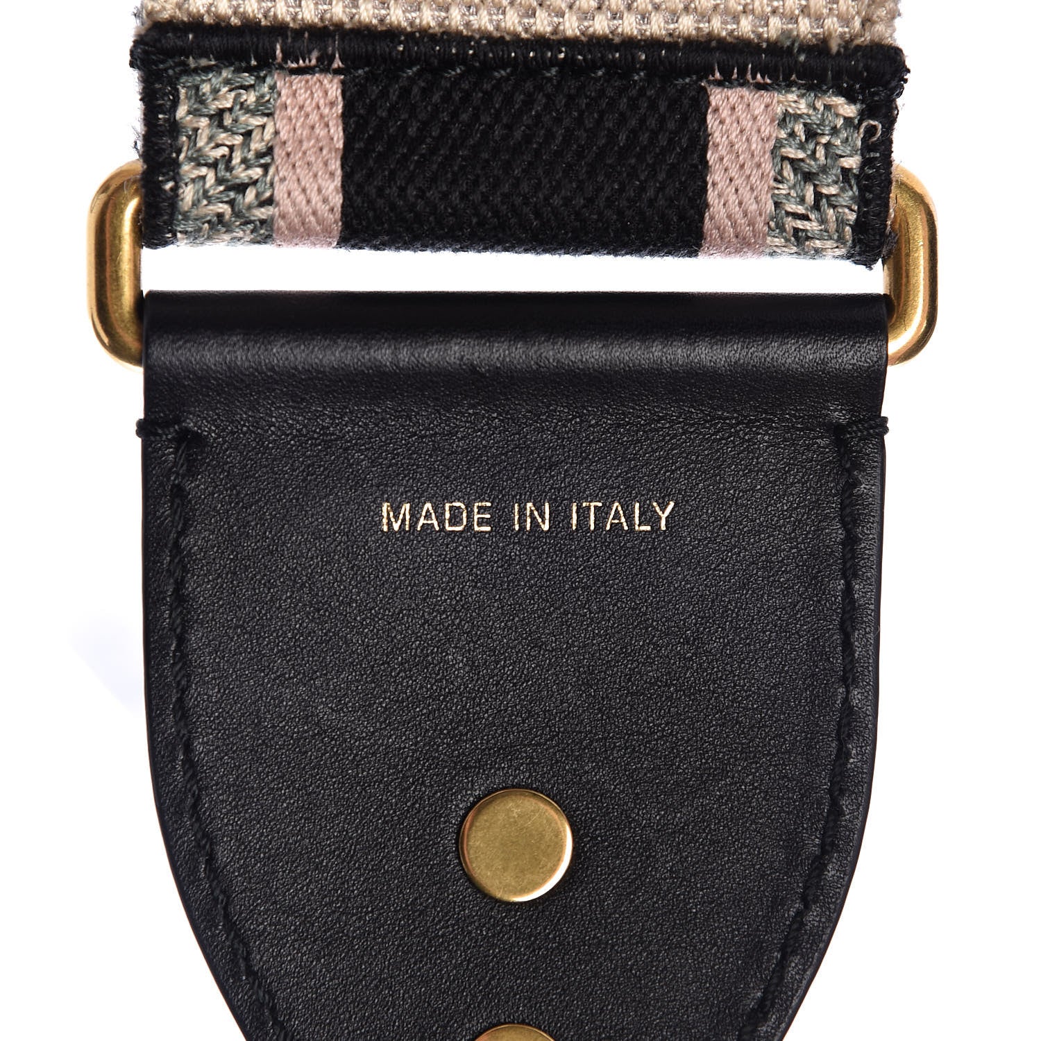 Christian Dior Canvas Embroidered Shoulder Strap Rose Multicolor 4 of 8