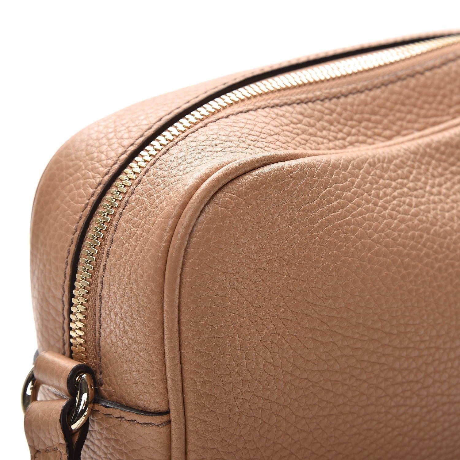 Gucci Pebbled Calfskin Small Soho Disco Bag Rose Beige 8 of 10