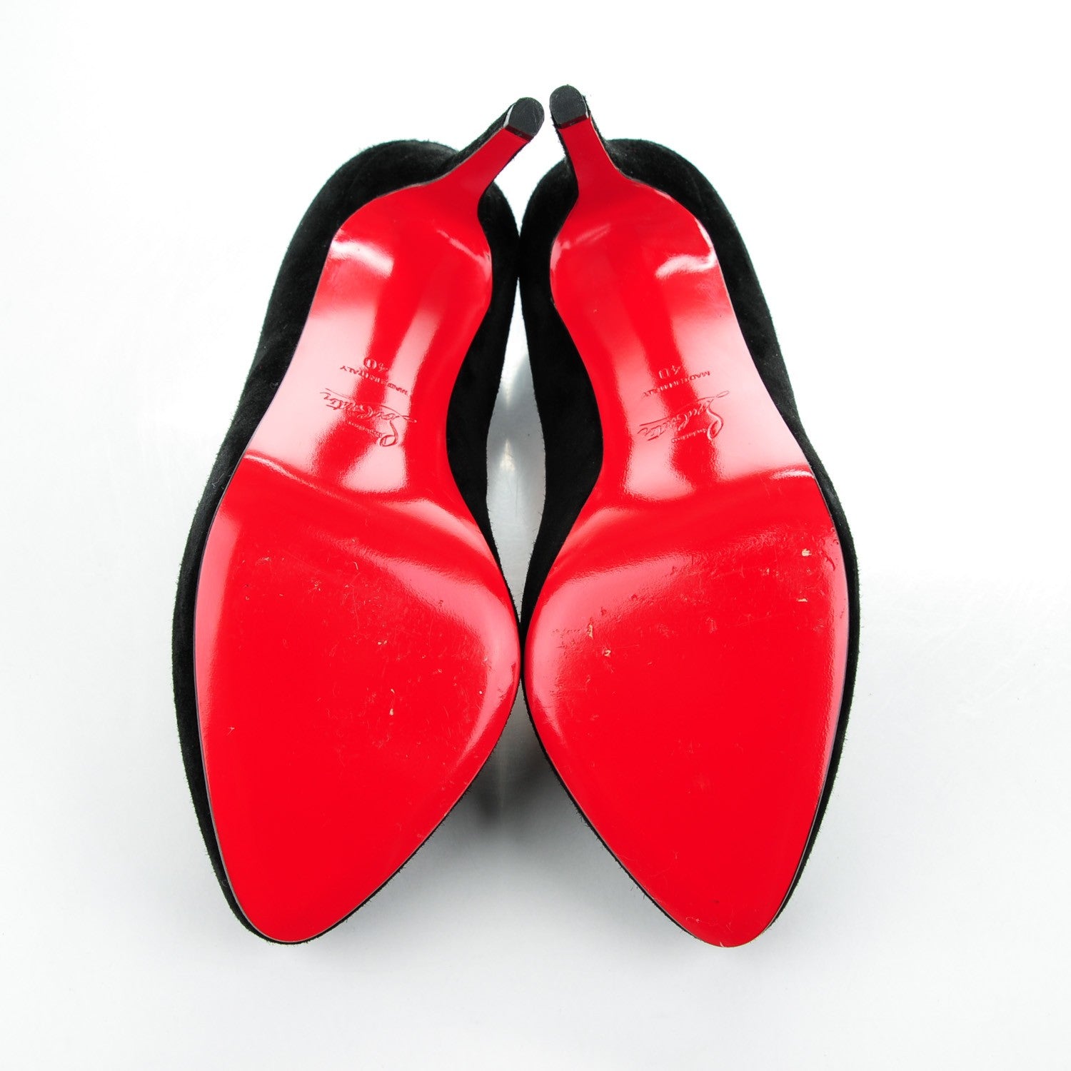 Christian Louboutin Suede New Declic 120 Pumps 40 Black 5 of 9