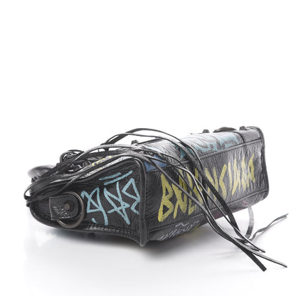 Balenciaga Agneau Arena Graffiti All Over Classic Hardware Mini City Black Multicolor 3 of 8
